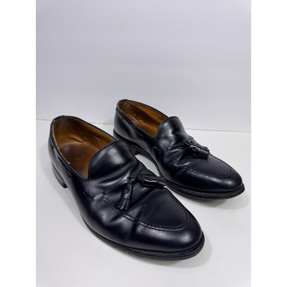 Allen Edmonds Grayson Men Black Leather Tassel Loafers 11 EEE Dress Shoes 8217